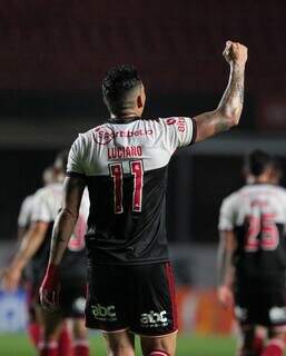 Luciano foi um dos jogadores que marcaram hoje. (Foto: Reprodução/Twitter/São Paulo)