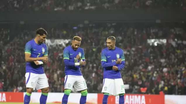 Brasil aplica mais uma goleada e vence a Tun&iacute;sia por 5 a 1