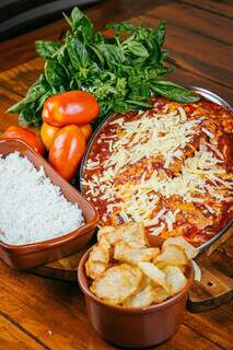 Parmegiana é feita com ingredientes de primeira qualidade e receita especial. (Foto: Divulgação)