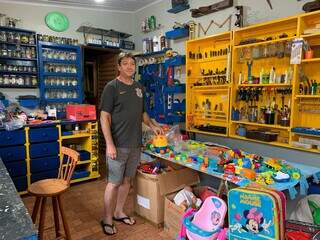 No interior, Paulo iniciou a campanha para arrecadação de brinquedos. (Foto: Arquivo pessoal)
