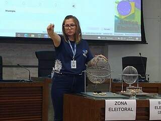 Sorteio das zonas eleitorais que farão o teste de integridade e autenticidade das urnas. (Foto: Cleber Gellio)