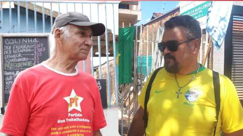 Em lados opostos, lulista e bolsonarista se identificam na milit&acirc;ncia