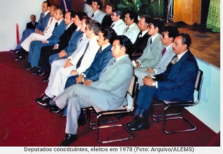 Deputados estaduais eleitos em 1978: um retrato só de homens. 