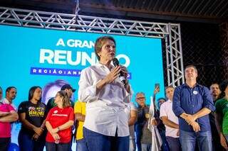 Tereza Cristina durante campanha para o Senado (Foto: Divulgação)