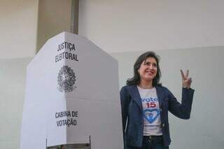 Simone Tebet concorreu à presidência do Brasil e agora precisa se manter na cena política. (Foto: Marcos Maluf)