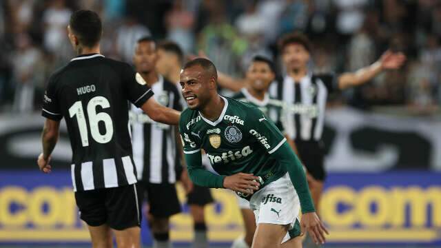 Botafogo abre placar, mas acaba perdendo de 3 a 1 para o Palmeiras 