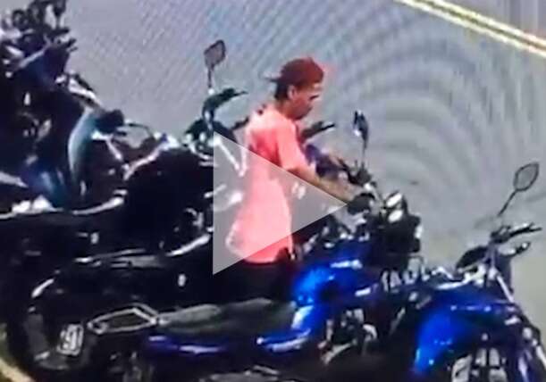 Jovem tem moto furtada enquanto trabalhava em Campo Grande