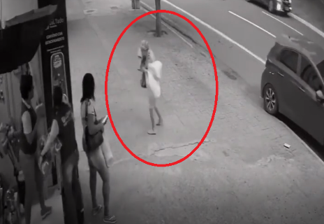 De novo: vídeo mostra mulher sendo levada pelo vento na Afonso Pena