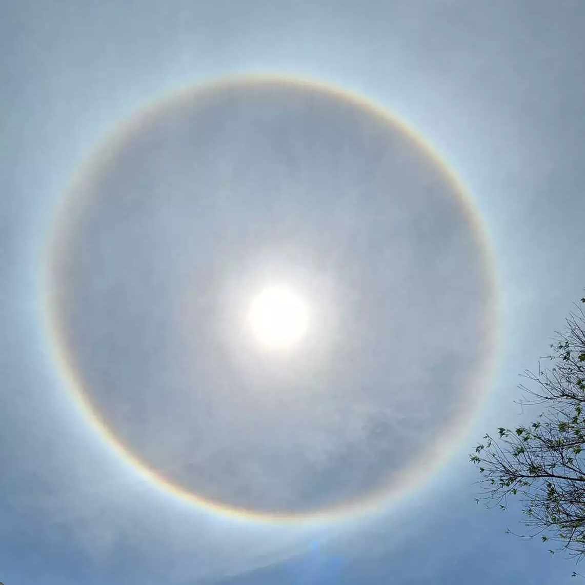 A Gazeta  Halo solar: fenômeno chama a atenção no céu de cidades do ES