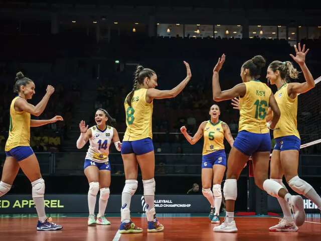 Brasil vence B&eacute;lgica e garante vaga nas quartas de final no Mundial de V&ocirc;lei