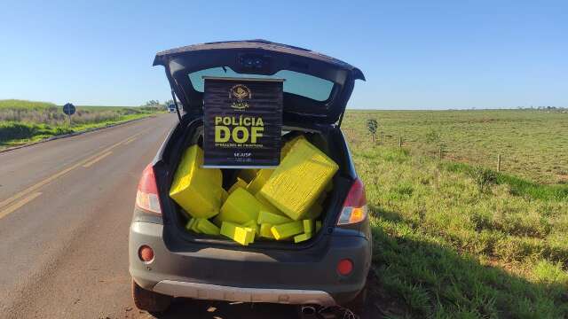 Traficante tenta fugir a p&eacute;, mas &eacute; preso com R$ 1,4 milh&atilde;o em maconha 