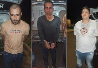 Três suspeitos pela execução foram presos em flagrante pela PM (Foto: Direto das Ruas)