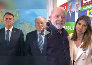Candidatos a presidente ao lado dos deputados de Mato Grosso do Sul (Imagem: Reprodução)