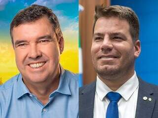 Candidatos ao governo Eduardo Riedel (PSDB) e Renan Conta, o &#34;Capitão Contar&#34;. (Foto: Divulgação)