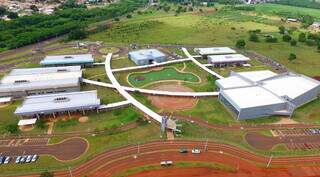 Vista aérea do campus da Uems, em Campo Grande. (Foto: Chico Ribeiro)