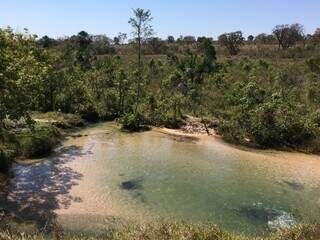 Córrego Guariroba, que abastece quase 50% de Campo Grande. (Foto: Divulgação)