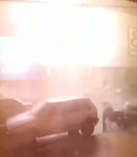 Vídeo mostra momento em que transformador explode no Centro