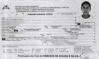 Vinícius de Souza Silva foi morto aos 21 anos, acusado de ter envolvimento com CV. (Foto/Reprodução)