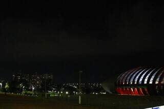 Céu escuro na Capital sul-mato-grossense. (Foto: Alex Machado)