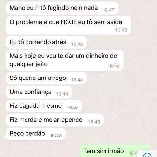 Golpista pede perd&atilde;o a empres&aacute;rio ap&oacute;s &quot;lucrar&quot; R$ 5 mil
