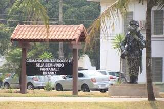 Entrada do Comando Militar do Oeste, em Mato Grosso do Sul. (Foto: Arquivo/Campo Grande News)