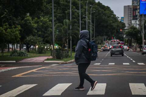 Frente fria chega e MS registra mínima de 8ºC nesta manhã