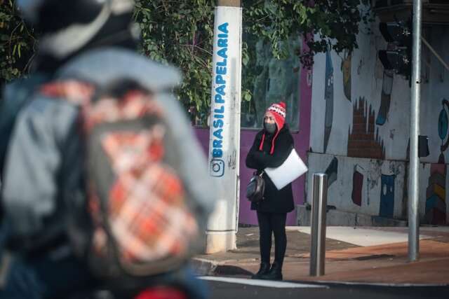 Frio provoca sensa&ccedil;&atilde;o t&eacute;rmica de 6&ordm;C em Campo Grande 