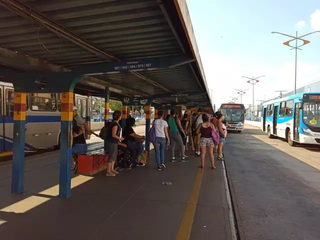 Terminal de ônibus de Campo Grande (Foto: Arquivo/Kisie Ainoã)