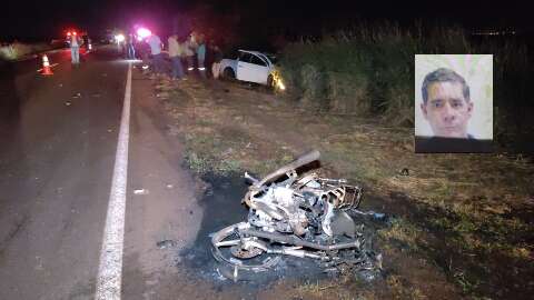 Motociclista morre ao ser atingido por carro na BR-163