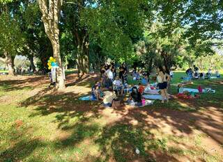 Piquenique foi realizado no Parque das Nações Indígenas. (Foto: Aletheya Alves)