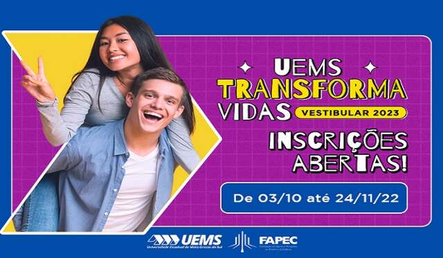 Com 1,3 mil vagas, UEMS encerrar&aacute; inscri&ccedil;&otilde;es para vestibular no dia 24