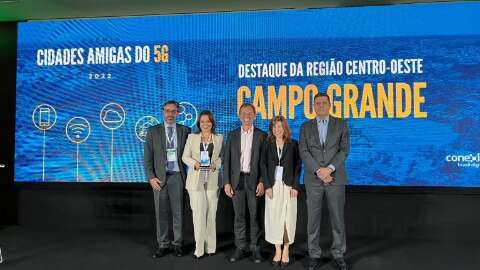 Campo Grande recebe prêmio de 'Cidades Amigas do 5G'