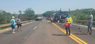 Trecho onde ocorreu acidente na manhã desta quarta-feira. (Foto: Direto das Ruas)