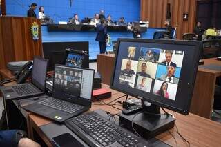 Sessão Ordinária realizada de forma híbrida na Assembleia Legislativa (Foto: Divulgação)
