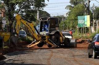 Iniciada em 2020, obra de asfalto deve contemplar 20 ruas do Aero Rancho 