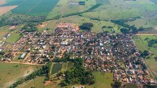 Vista aérea da cidade de Jateí (Foto: Divulgação/Prefeitura de Jateí)
