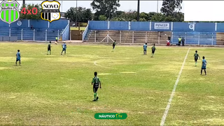 Náutico e Novo jogaram na manhã deste sábado no Estádio Jacques da Luz (Foto: Reprodução/TV Náutico))