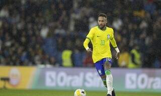 Neymar com a camiseta da seleção brasileira. (Foto: Lucas Figueiredo/CBF)