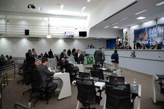 Vereadores em sessão ordinária na Câmara Municipal de Campo Grande. (Foto: Izaías Medeiros/CMCG)