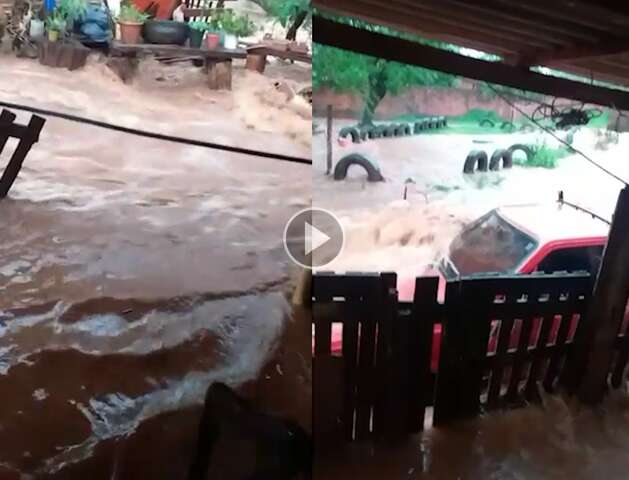 Dias de chuva desalojam 50 fam&iacute;lias em Ponta Por&atilde;