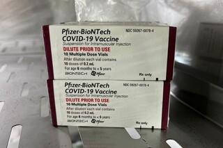 Doses da vacina Pfizer Baby que chegaram ontem a Dourados (Foto: Divulgação)
