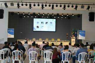 Evento sendo realizado na UCDB. (Foto: Divulgação)
