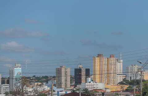 Tempo est&aacute;vel predomina e m&aacute;xima pode chegar aos 34&ordm;C em MS