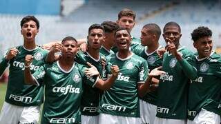 Time sub-17 do Palmeiras. (Foto: Fabio Menotti/Palmeiras)