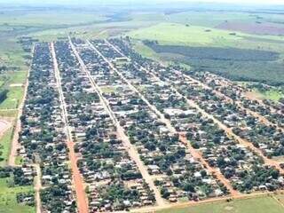 Vista aérea de Paranhos, que celebra 35 anos nesta quinta-feira (Divulgação/Prefeitura de Paranhos)