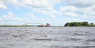 Imagem do Rio Paraguai, em Corumbá (Foto: Anderson Gallo/Diário Corumbaense)