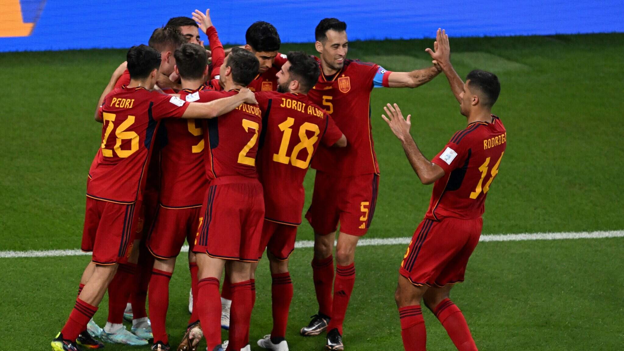 Espanha faz maior goleada desta Copa do Mundo na Costa Rica