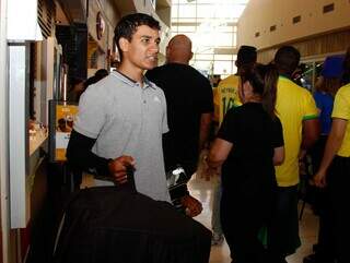 Cristian só vai parar se Brasil for para final (Foto Alex Machado/Campo Grande News)