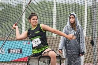 Atleta de Mato Grosso do Sul lançando dardo em prova (Foto: Marcello Zambrana/Exemplus/CPB)