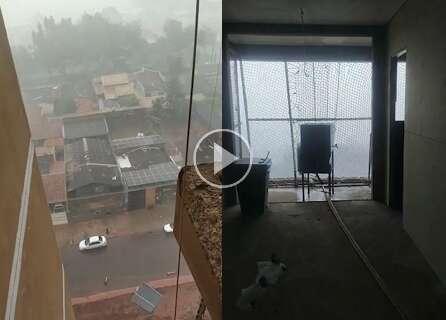 Chuva isolada chega com ventania e até granizo na Capital